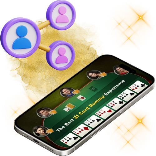 rummy gold real-time multiplayer with mobile image